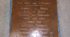 Bannockburn Heritage Centre: bronze plaques.